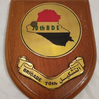70th BDE Brigade Regimental Mess Wall Plaque