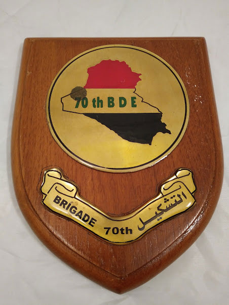 70th BDE Brigade Regimental Mess Wall Plaque