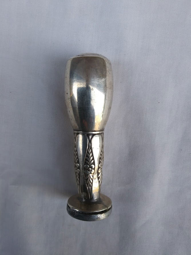 Antique Art Nouveau silver wax seal stamp