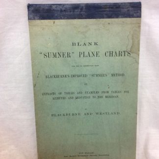 Blank SUMNER PLANE CHARTS 1909