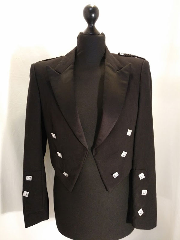 Prince Charlie Jacket - with satin lapels - boys