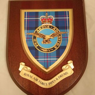RAF Pipes & Drums Regimental Mess Wall Plaque