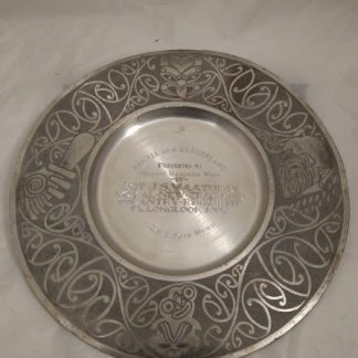 Royal New Zealand Infantry Regiment pewter plate for Wall Mess display