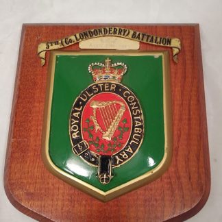 Royal Ulster Constabulary 5th (Co Londonderry) Battalion Mess Wall Plaque