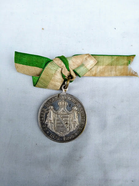 commemorative medal for the 70th birthday of king albert of saxony 1898