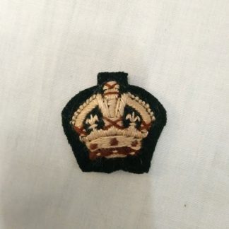 British Army Officer Cloth Rank insignia Kings Crown