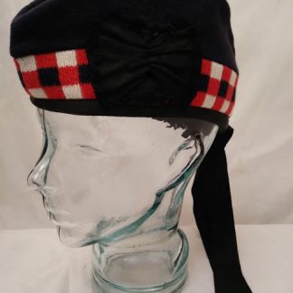 Diced Glengarry pipers bonnet hat