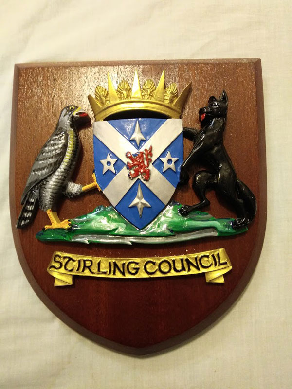 Stirling Council Wall Plaque