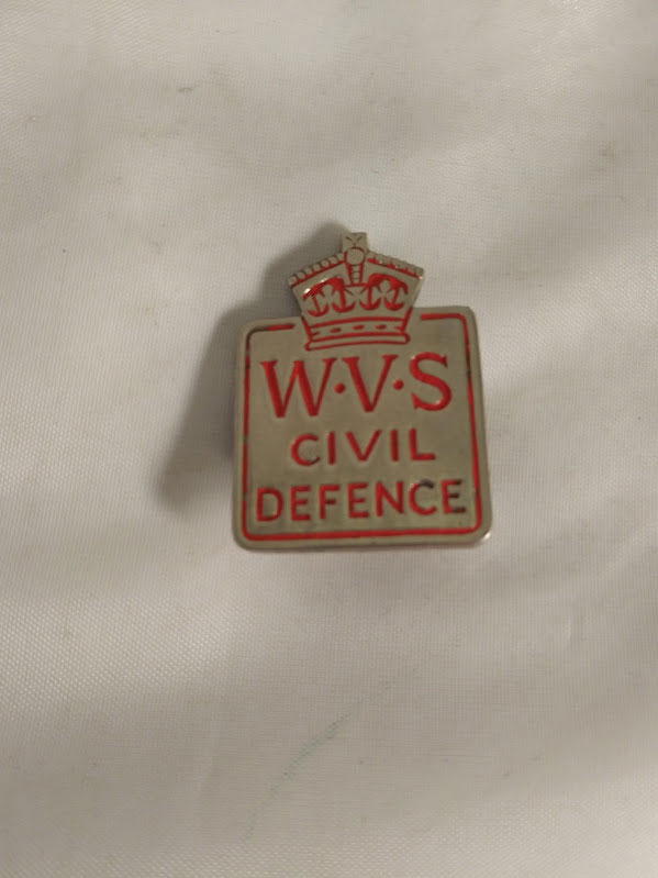 W.V.S. Sweet Heart Brooch Pin Badge