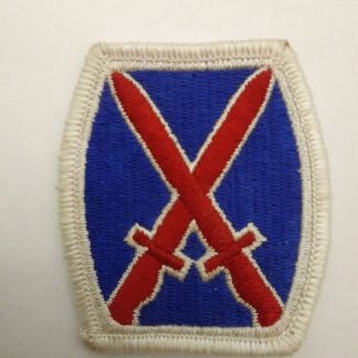 10th Mountain Division patch badge