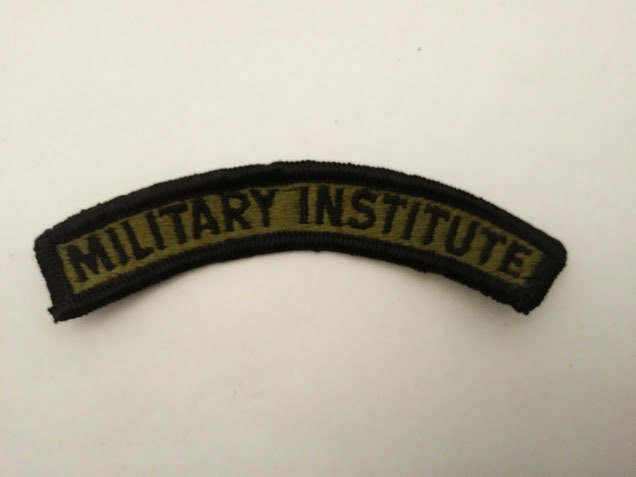 US Military Institute Sew on BDU OD Tab