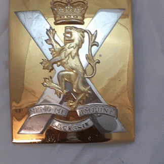 Royal regiment of Scotland officers cross belt buckle