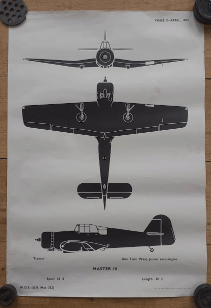 aircraft silhouette identification poster MASTER III aircraft silhouette identification poster MASTER III