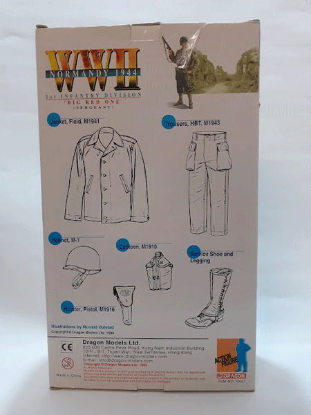 Dragon Figure 'Dave' 1st infantry division 'Big Red One' (Sergeant) Dragon Figure 'Dave' 1st infantry division 'Big Red One' (Sergeant)