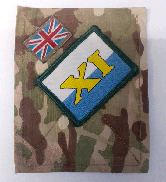 blanking plate with 11th signal brigade patch blanking plate with 11th signal brigade patch