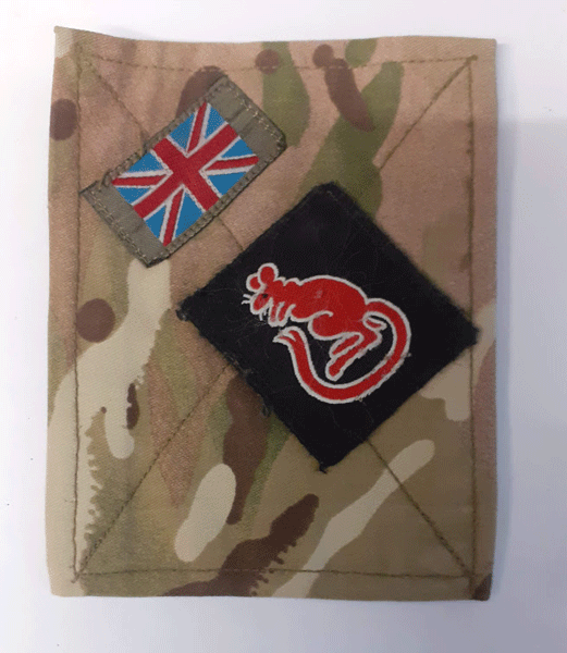 blanking plate with 7th infantry patch blanking plate with 7th infantry patch