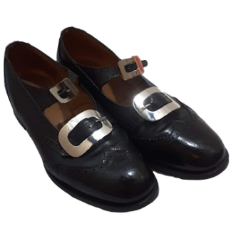 British Army Pipers Ghillie Brogues with buckle