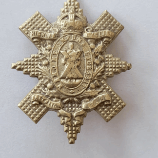 Highland Cyclists Battalion Territorial Force Cap badge with lugs