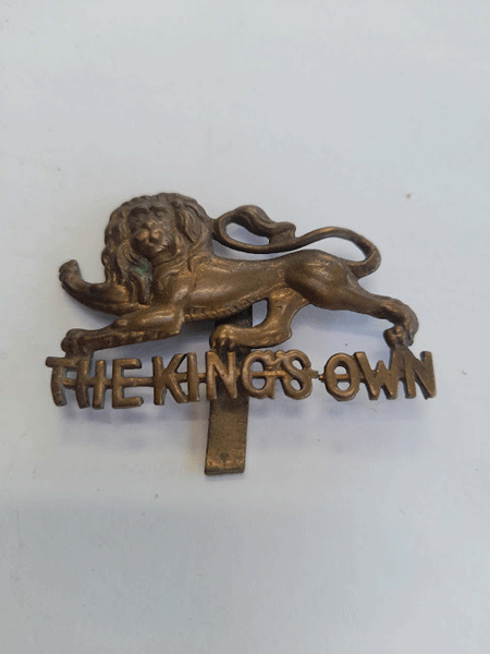 Genuine The King's Own (Lancaster) regiment cap badge with slider Genuine The King's Own (Lancaster) regiment cap badge with slider