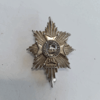 Genuine Worcestershire and Sherwood Foresters regiment cap badge slider J R Gaunt B'ham