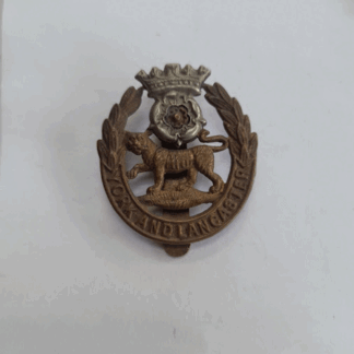 Original WW1 York & Lancaster Regiment cap badge