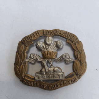 South Lancashire Prince of Wales volunteers cap badge
