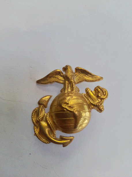 American Marines metal collar badge USMC American Marines metal collar badge USMC