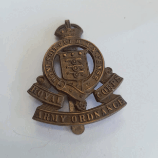 Genuine Ordnance corps cap badge kings crown