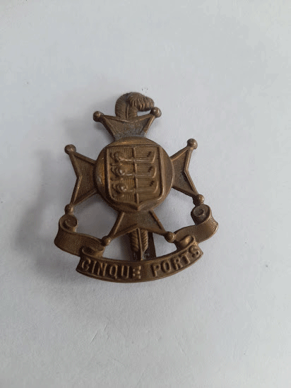 Genuine Royal Sussex regiment cap badge bronze Genuine Royal Sussex regiment cap badge bronze