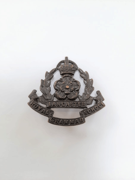 Genuine WW2 Lancaster Royal Grammer School Cap badge Genuine WW2 Lancaster Royal Grammer School Cap badge