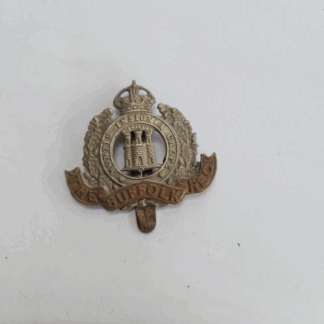 Genuine The Suffolk Regiment cap badge